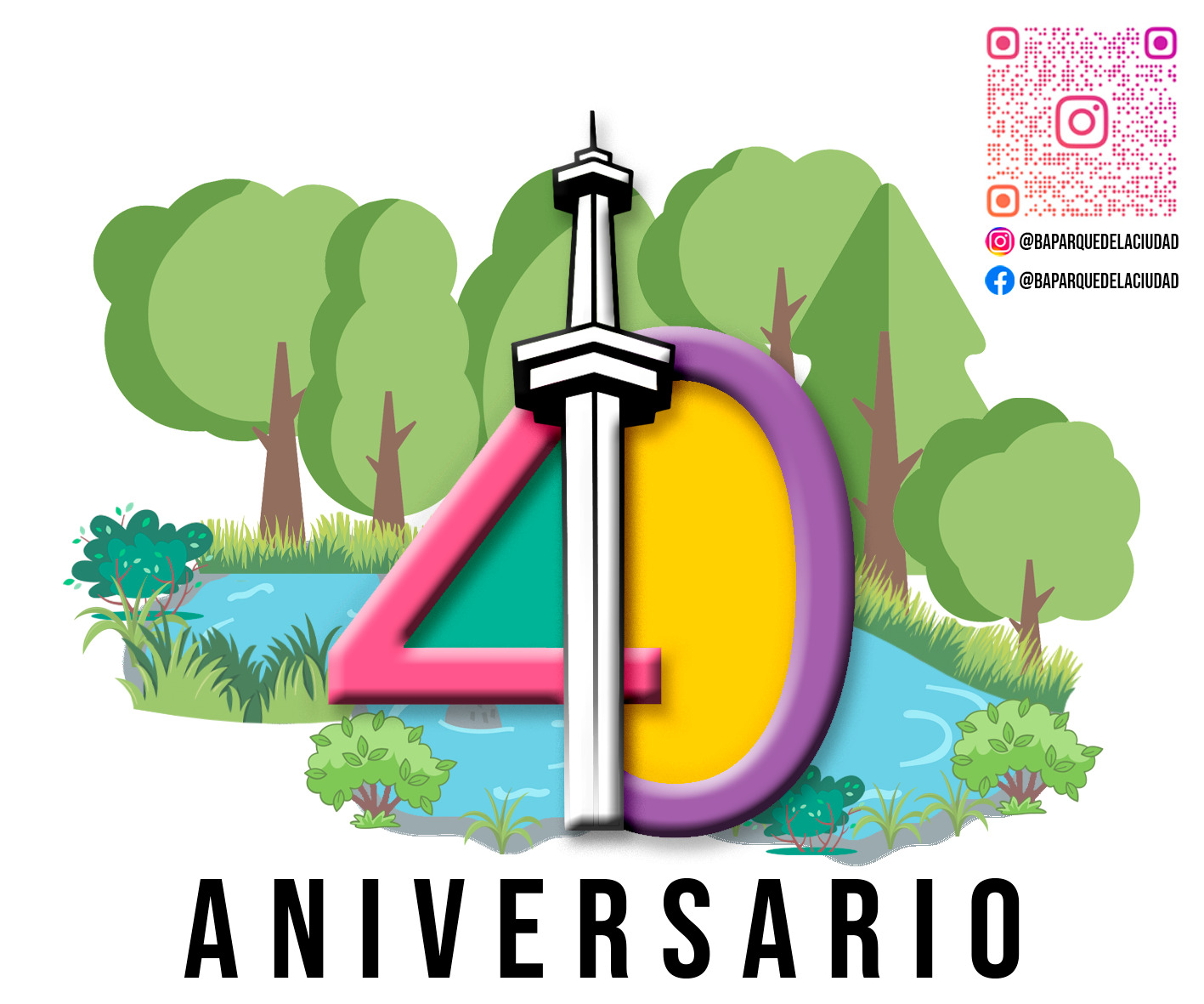 sticker 40 anos